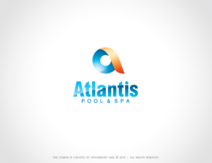 Logo Design by Strawberry Girl for Atlantis Pool/Spa Service&Repair LLC | Design: #7039823