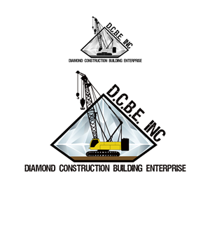 D.C.B.E., INC. ACROOS THE TOP DIAMOND CONSTRUCTION BUILDING ENTERPRISE INC. UNDER THE STEEL | Logo Design by StudioD™