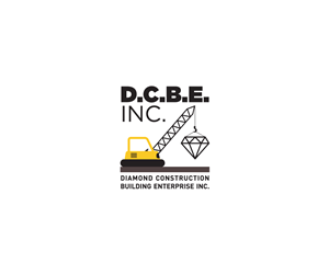 D.C.B.E., INC. ACROOS THE TOP DIAMOND CONSTRUCTION BUILDING ENTERPRISE INC. UNDER THE STEEL | Logo Design by shpaolin