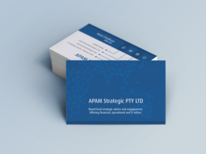 Visitenkarten-Design von HYPdesign für APAM Strategic Pty Ltd | Design: #6987055