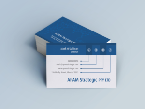 Visitenkarten-Design von HYPdesign für APAM Strategic Pty Ltd | Design: #6987056