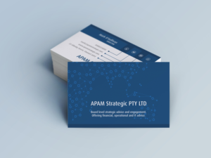 Visitenkarten-Design von HYPdesign für APAM Strategic Pty Ltd | Design: #6994797