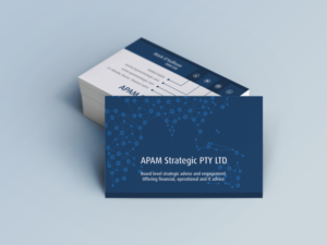 Visitenkarten-Design von HYPdesign für APAM Strategic Pty Ltd | Design: #7002790