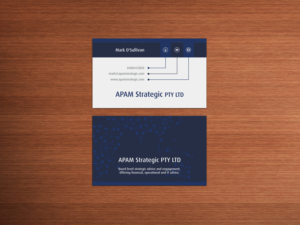 Visitenkarten-Design von HYPdesign für APAM Strategic Pty Ltd | Design: #7012849