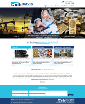 Diseño Web por harmi_199 para Matoru Investments Ltd | Diseño: #7019666