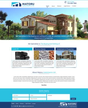 Diseño Web por harmi_199 para Matoru Investments Ltd | Diseño: #7019667