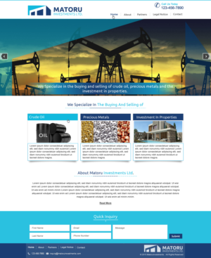 Diseño Web por harmi_199 para Matoru Investments Ltd | Diseño: #7019668