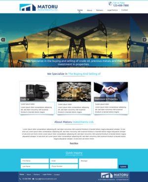 Diseño Web por harmi_199 para Matoru Investments Ltd | Diseño: #7019704