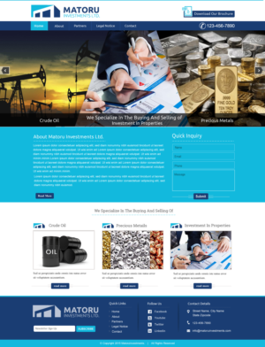 Diseño Web por harmi_199 para Matoru Investments Ltd | Diseño: #7019706