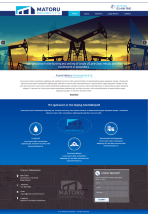 Diseño Web por harmi_199 para Matoru Investments Ltd | Diseño: #7031736