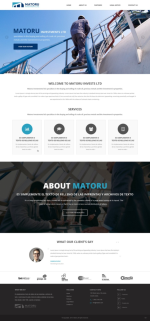 Web Design by pb for Matoru Investments Ltd | Design #7033994