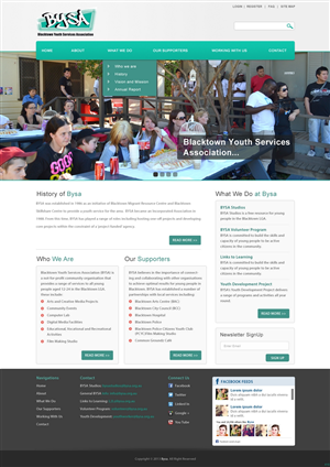 Web Design by pb for Blacktown Youth Services Association | Design: #1822300