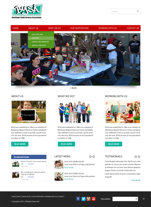 Web Design by pb for Blacktown Youth Services Association | Design: #1830732