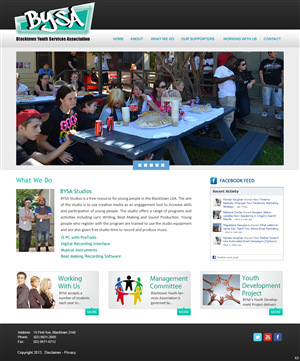Web Design by pb for Blacktown Youth Services Association | Design: #1952826