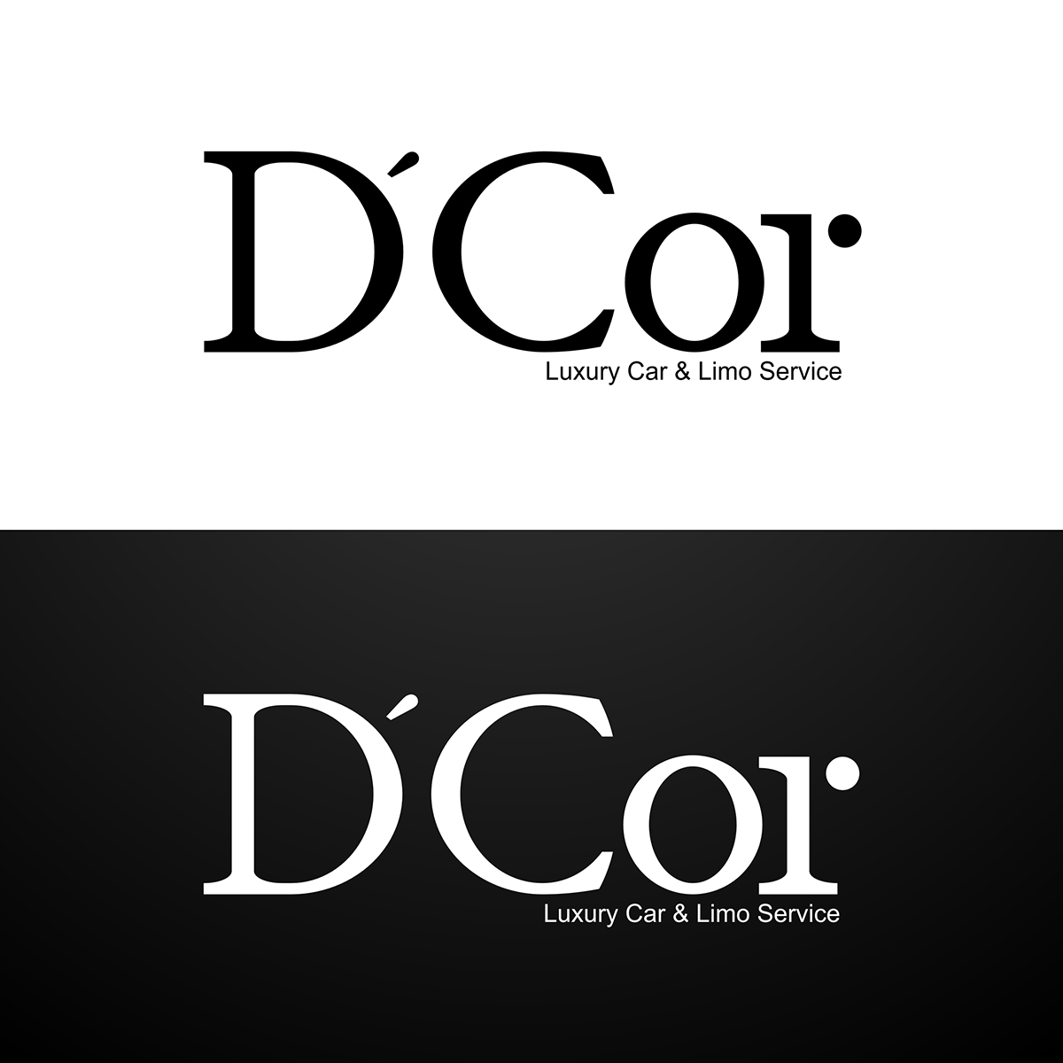 Logo Design by AU9USTO for D'Cor Luxury Car and Limousine Service | Design #1824010