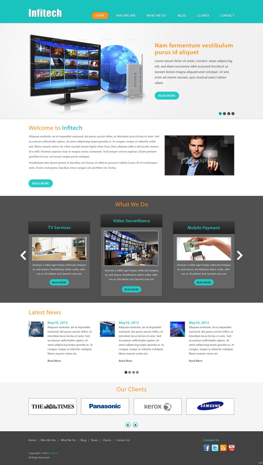 Web Design par pb pour Infitech | Design #1806743
