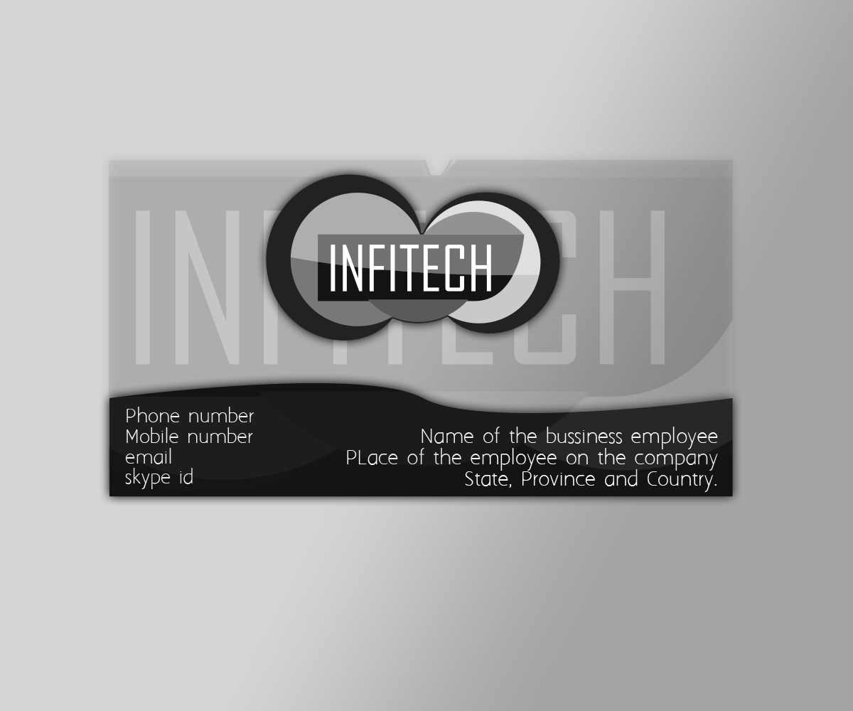 Business Card Design by SamFenix for Infitech | Design #1793960