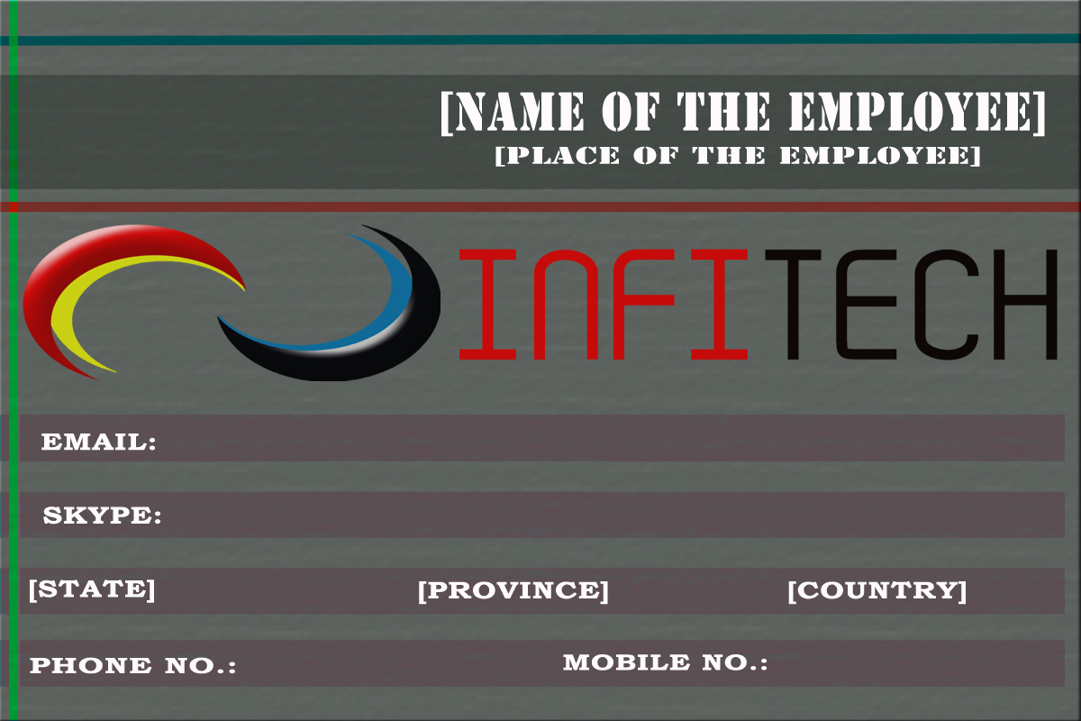 Business Card Design by imJK for Infitech | Design #1791336