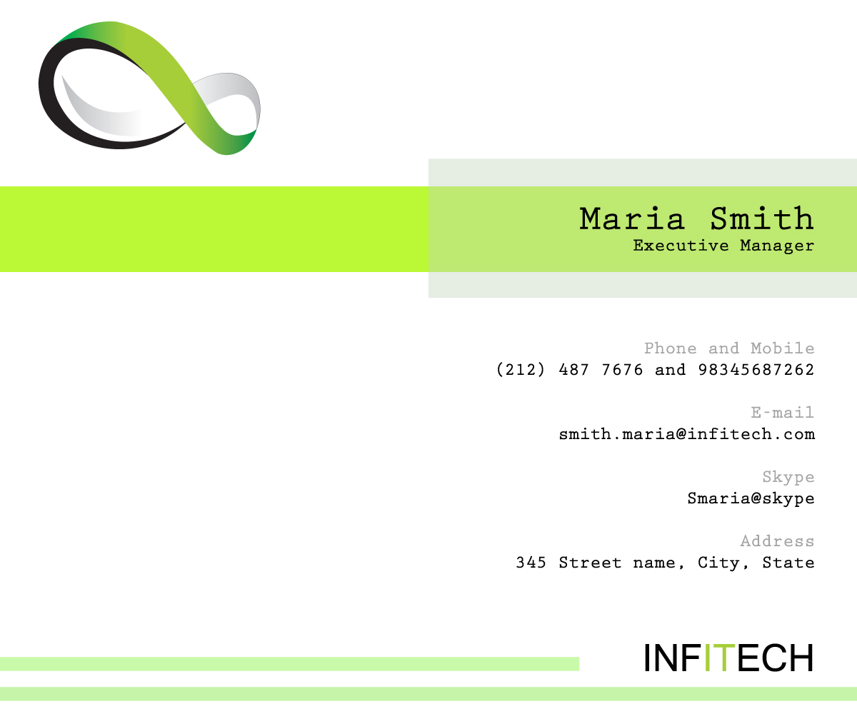 Business Card Design by Deliquesce Designs for Infitech | Design #1791538