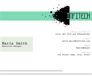 Diseño de Tarjeta de Presentación por Deliquesce Designs para Infitech | Diseño: #1793821