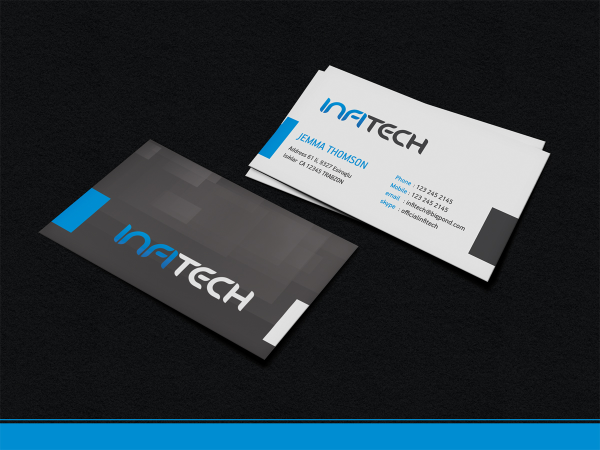 Diseño de Tarjeta de Presentación por diRtY.EMM para Infitech | Diseño #1792721