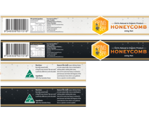 PIPING BEE HONEY LABELS for SQUARE JARS AND TUB | Packaging Design by somnathroy32