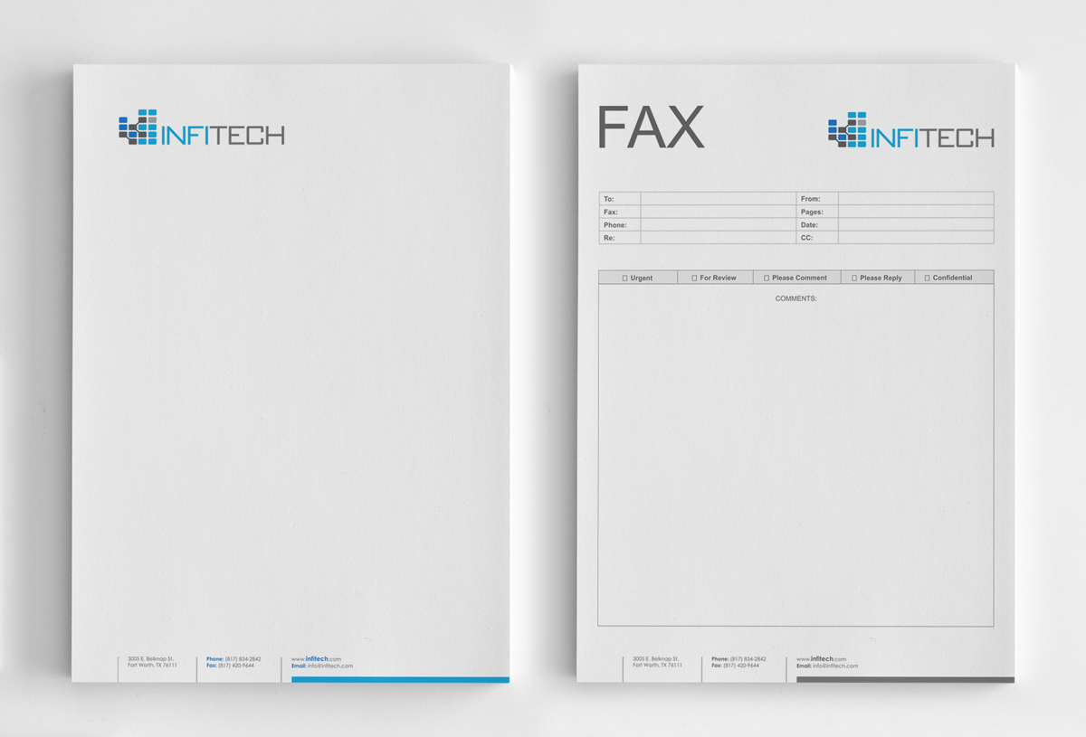 Stationery Design by logodentity for Infitech | Design #1819563