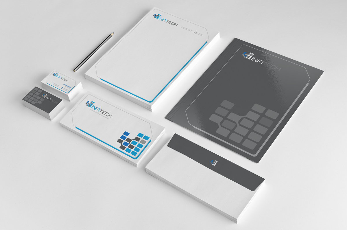Stationery Design by logodentity for Infitech | Design #1826251