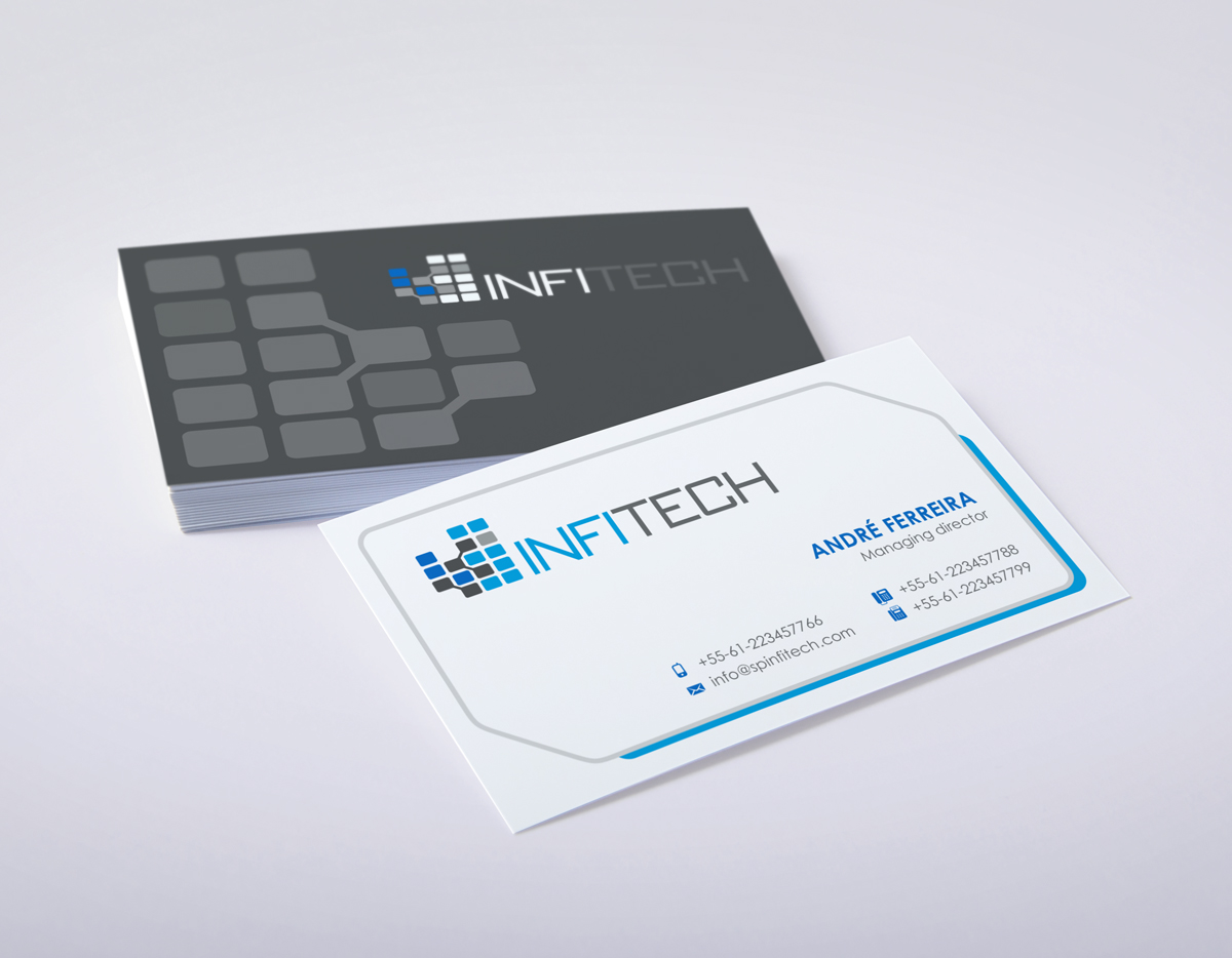 Stationery Design by logodentity for Infitech | Design #1826256