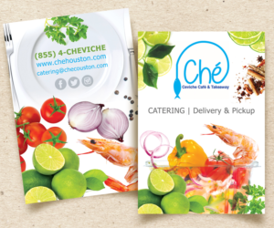Postcard Design by inkidea for Ché Ceviche, LLC | Design #6973706