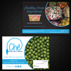 Diseño de Postal por Mon01 para Ché Ceviche, LLC | Diseño: #6999153