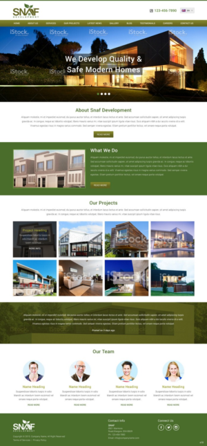 Web Design by pb for this project | Design: #7005524