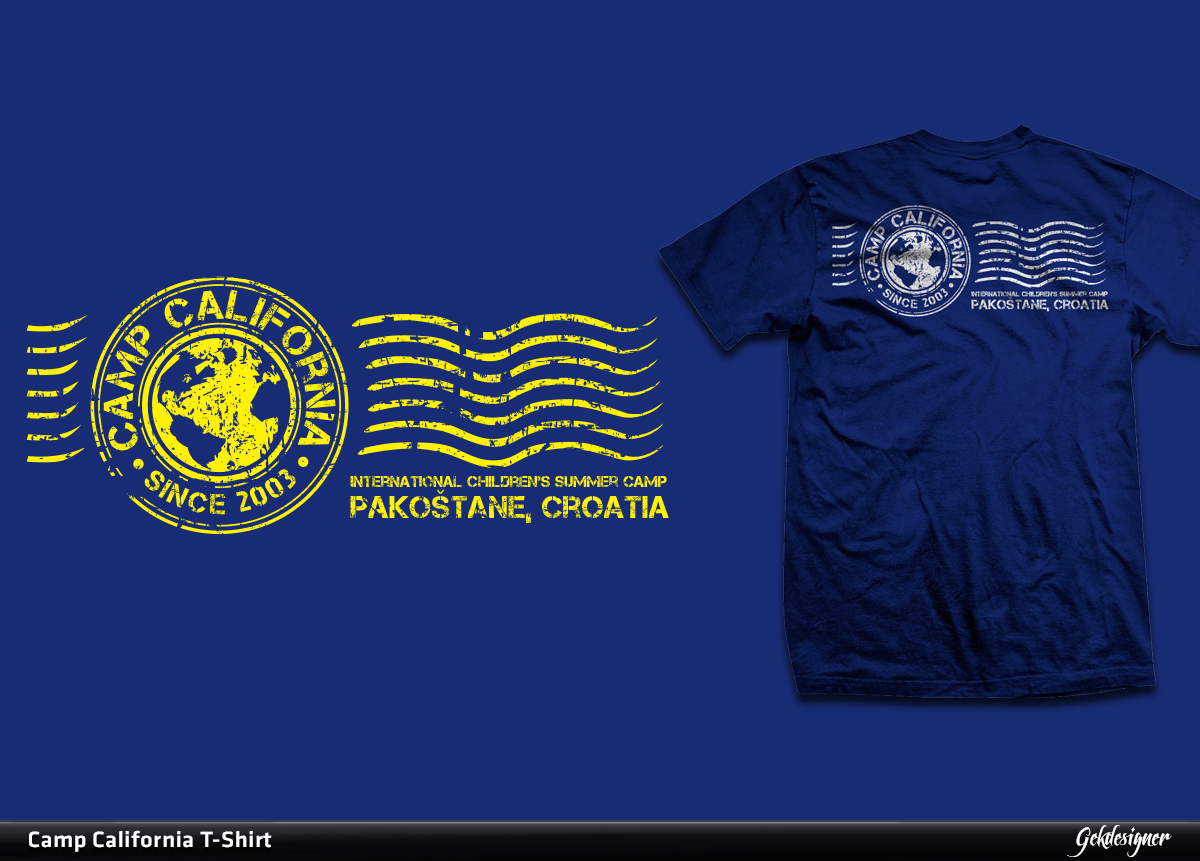 T-shirt Design by gekgrfx for Camp California d.o.o. | Design #1800216