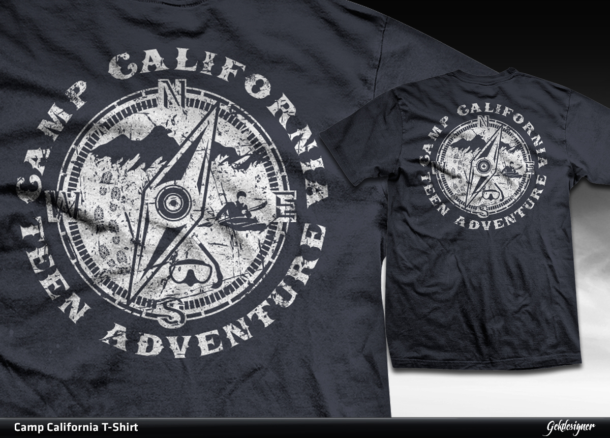 T-shirt Design by gekgrfx for Camp California d.o.o. | Design #1799473