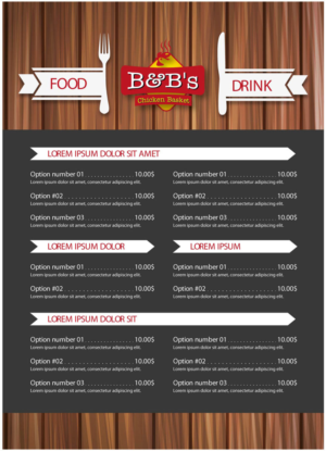 Menu Design by Gareer Saleh