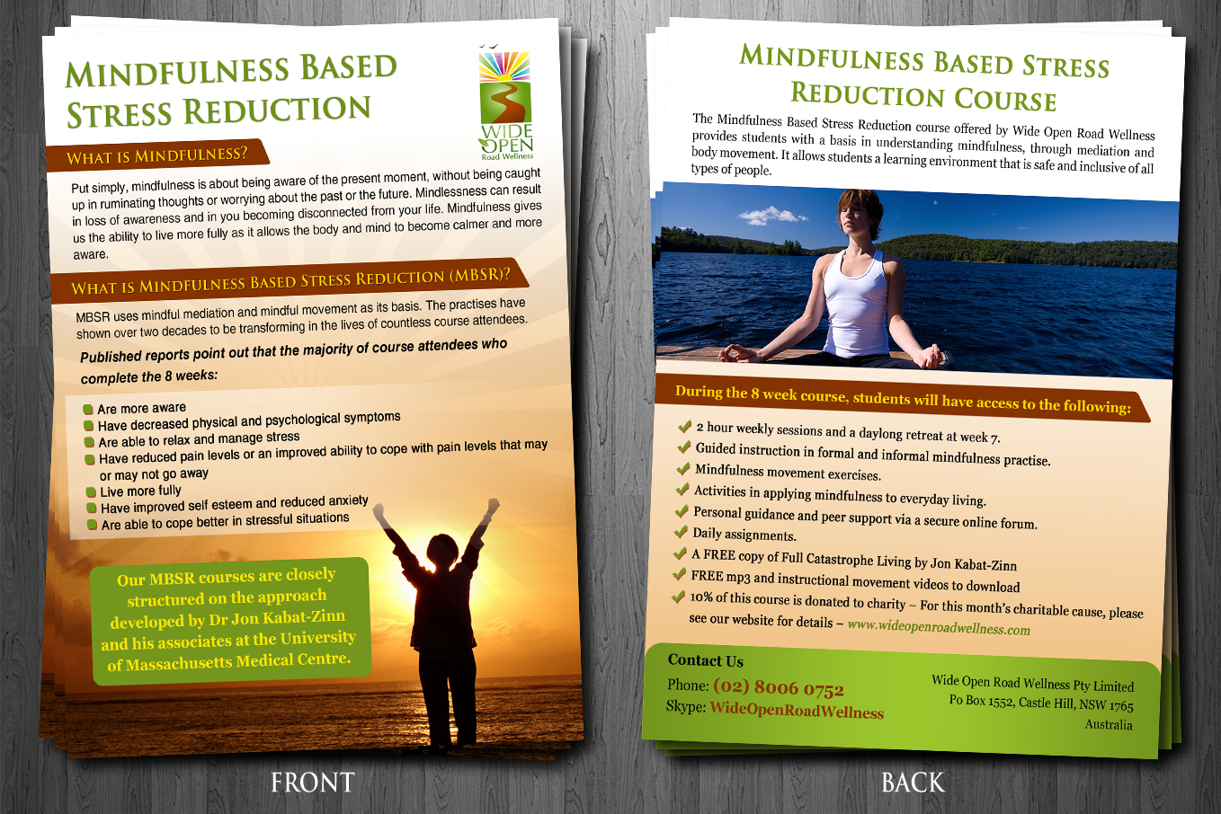 Flyer Design by ESolz Technologies for Wide Open Road Wellness | Design #1810578