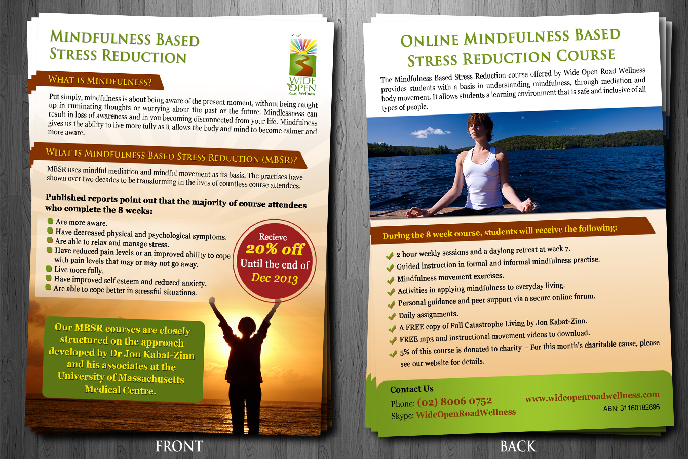Flyer-Design von ESolz Technologies für Wide Open Road Wellness | Design: #1866144