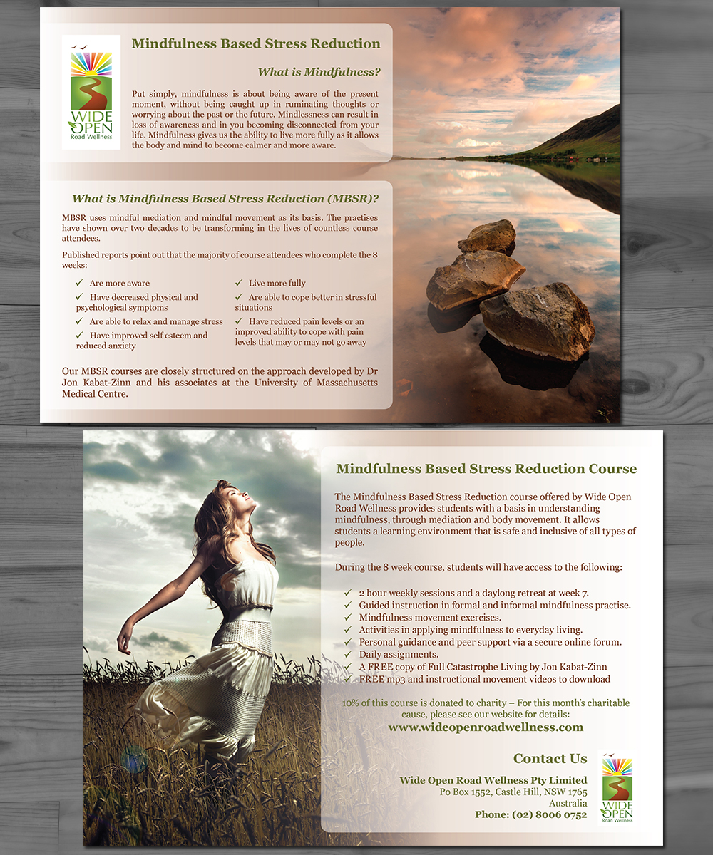 Flyer-Design von Miki für Wide Open Road Wellness | Design #1820053
