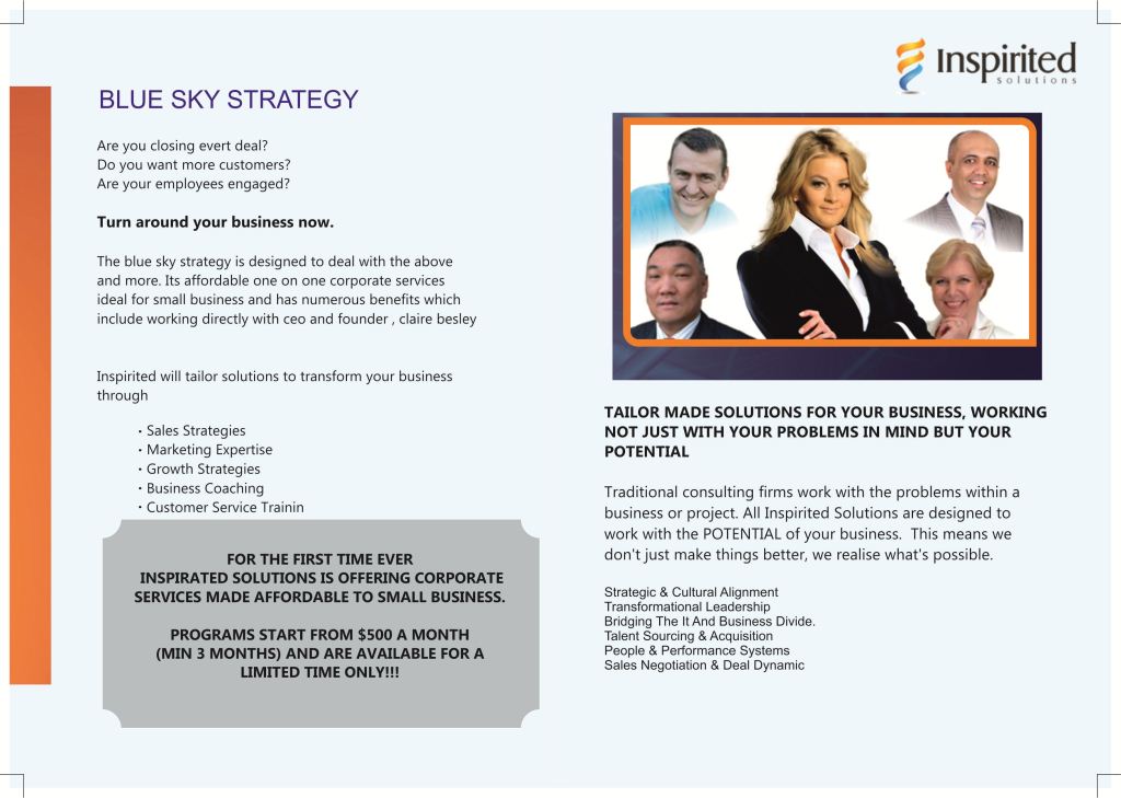 Brochure Design by Bikinesi for Inspirited Solutions | Design #1798593