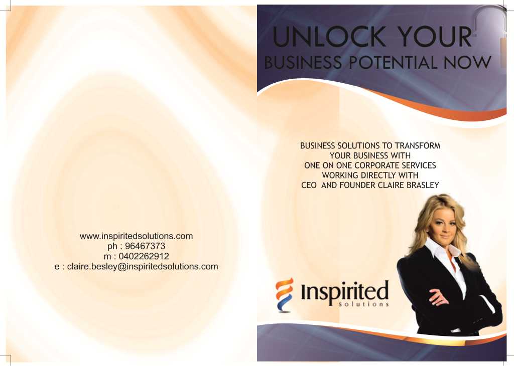 Broschüren-Design von Bikinesi für Inspirited Solutions | Design #1807546