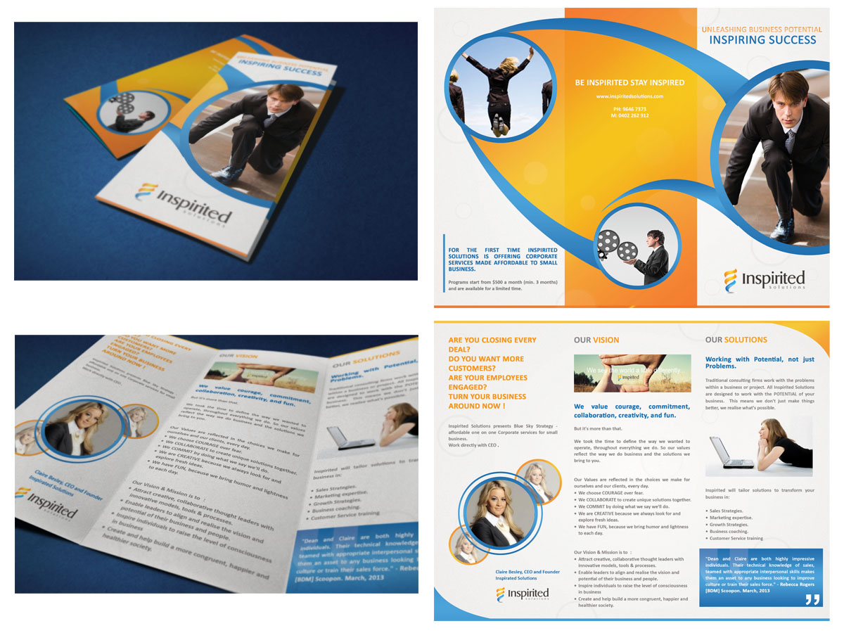 Brochure Design by bibinparker for Inspirited Solutions | Design #1798318