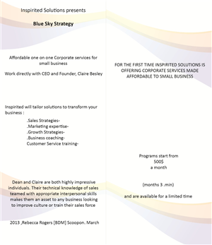 Broschüren-Design von Rieco für Inspirited Solutions | Design: #1797931