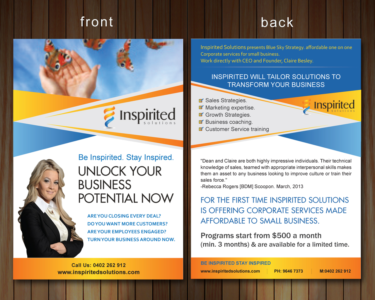 Brochure Design by Sbss for Inspirited Solutions | Design #1809426