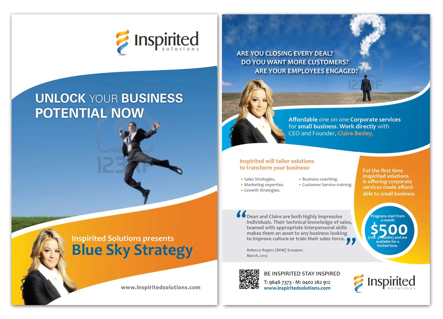 Brochure Design by san011 for Inspirited Solutions | Design #1800619