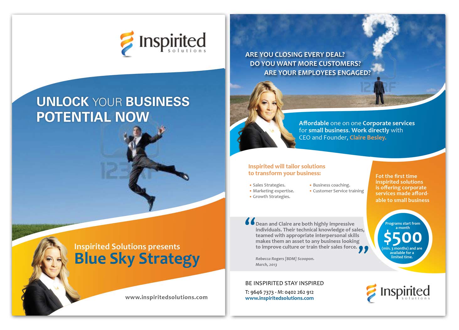 Brochure Design by san011 for Inspirited Solutions | Design #1800774