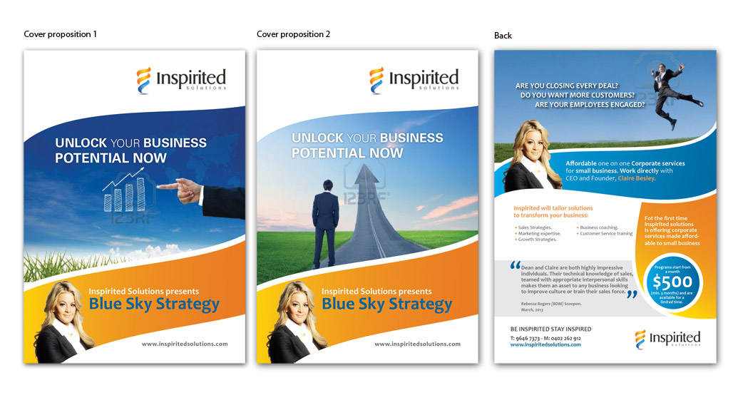 Broschüren-Design von san011 für Inspirited Solutions | Design #1801672