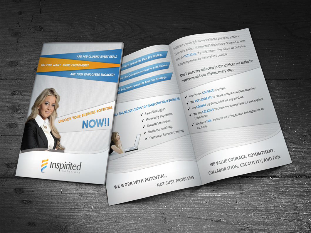 Broschüren-Design von Creative Chamber für Inspirited Solutions | Design #1801942