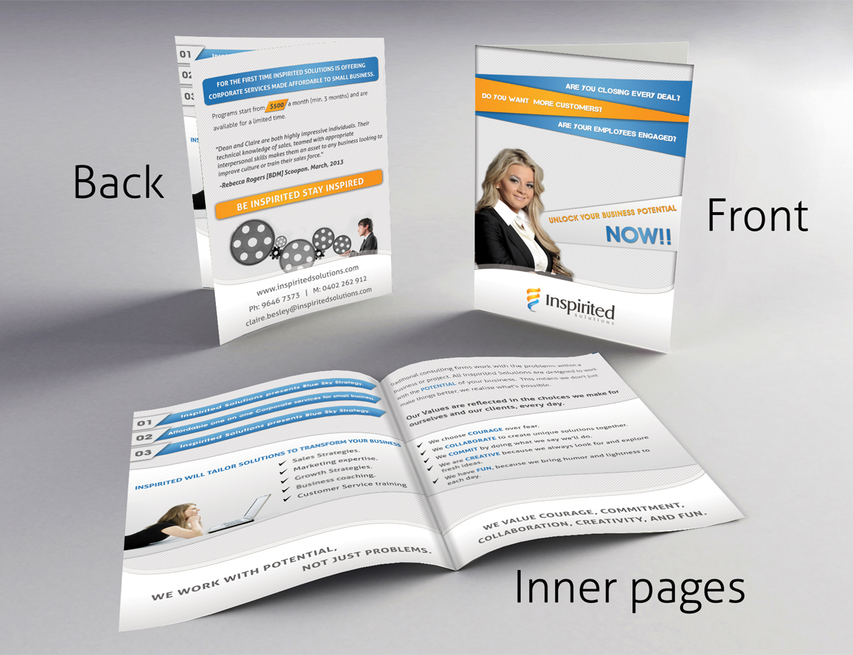 Brochure Design by Creative Chamber for Inspirited Solutions | Design #1802508