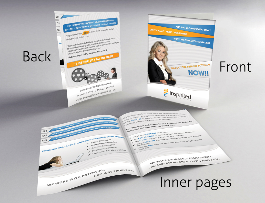 Broschüren-Design von Creative Chamber für Inspirited Solutions | Design #1807104