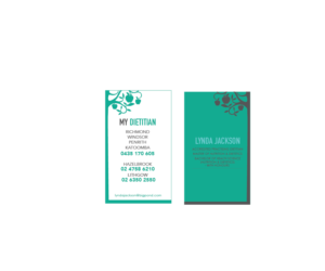 Business Card Design by Ken Charya for mydietitian | Design #7010747